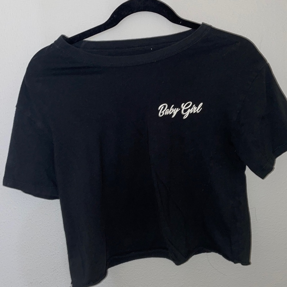Black Cropped TShirt